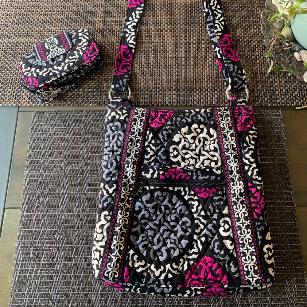 Vera Bradley crossbody purse and wristlet wallet
